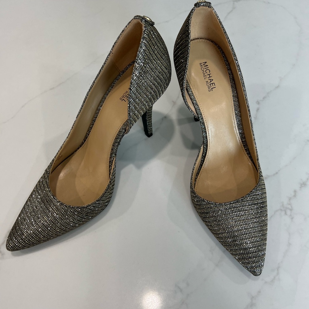 Michael Kors Glittering Silver Heels